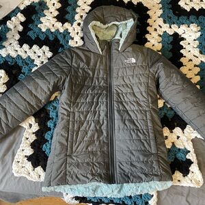 The North Face Kids Charcoal Puffer Jacket